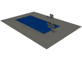 Indoor Pool 3D Model preview