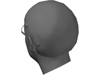Head Kim Jung Il 3D Model preview