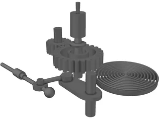 Cogs and Gears 3D Model preview