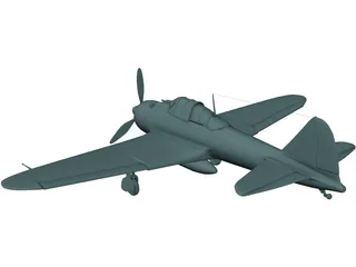 Mitsubishi A6M Zero 3D Model preview