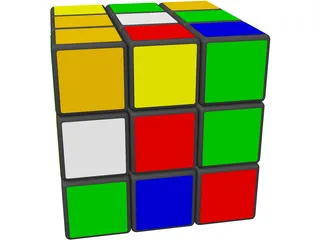 Rubicks Cube 3D Model preview