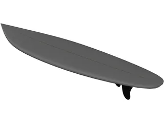 Surfboard 3D Model preview
