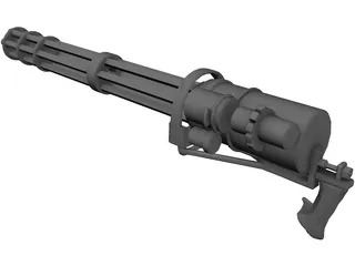 Mini Gun 3D Model preview
