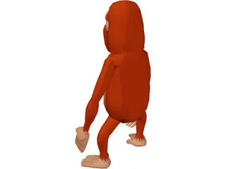 Funny Ape 3D Model preview