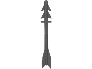 Pyphon 5 Air to Air Missile 3D Model preview