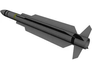 RIM-66 SM-2 Missile 3D Model preview
