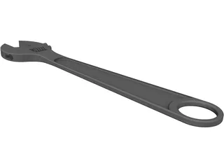 Steel Cast Wrench 3D Model preview