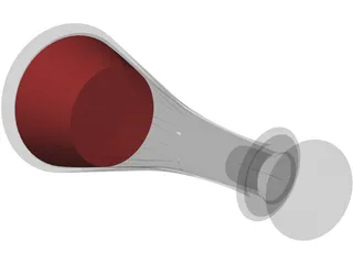 Bottle Glass 3D Model preview