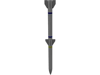 AIM-120C 3D Model preview