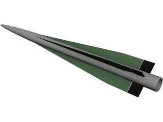 Surface to Air Missile (SAM) 3D Model preview