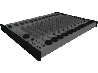 Audio Mixer 3D Model preview