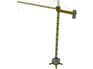 Crane Tower Structure 3D Model preview