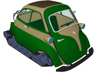 Armored Isetta 3D Model preview