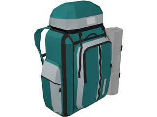 Nova Tour Bag (Large For Tourists And Outdoors) 3D Model preview