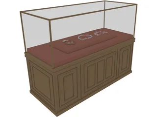 Museum Glassbox 3D Model preview