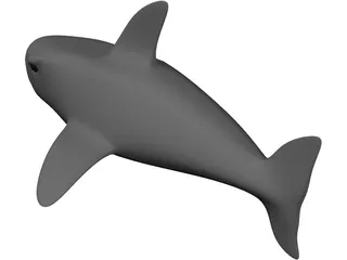 Cartoon Shark 3D Model preview