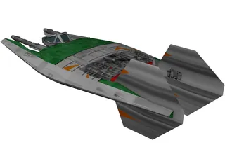 Narn Regime Fighter 3D Model preview