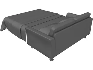Bed Metamorfosi 3D Model preview