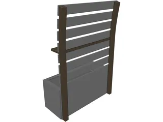 Bedside Tumb 3D Model preview