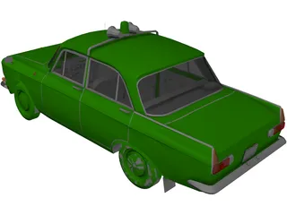 AZLK Moskvitch 412 (1972) 3D Model preview