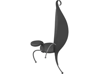 Chair Flamingo 3D Model preview