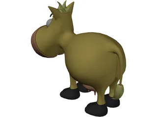 Cartoon Cow 3D Model preview