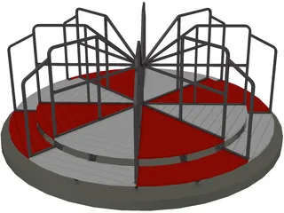 Carousel 3D Model preview
