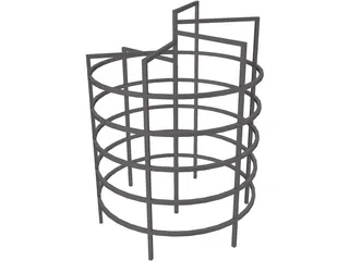 Circular Monkey Bars 3D Model preview