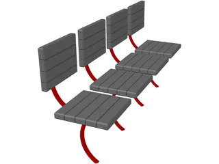 Seats 3D Model preview