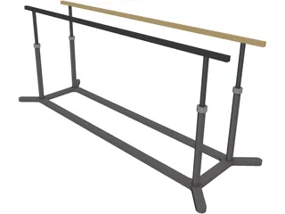 Parallel Bars 3D Model preview