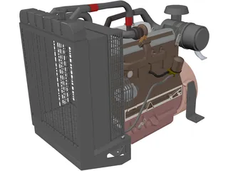 Diesel Generator 3D Model preview