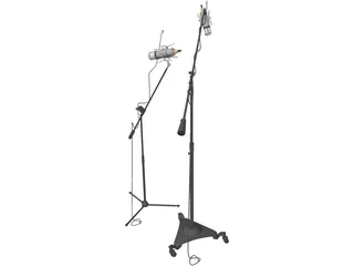Neuman U47 Microphone 3D Model preview