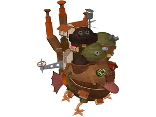 Howl Moving Castle 3D Model preview