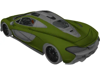 McLaren P1 3D Model preview