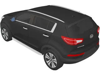 Kia Sportage (2010) 3D Model preview