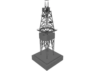 Drill Rig 3D Model preview