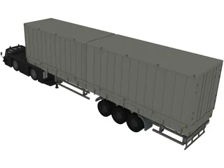 Airplane Truck 3D Model preview