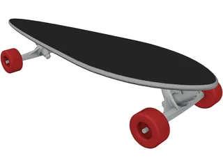 Longboard 3D Model preview