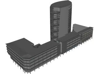 Kementerian Sumber Asli 3D Model preview