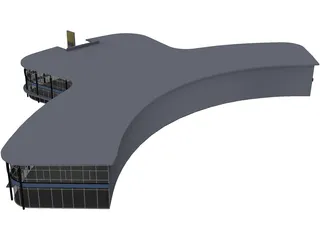 Car Showroom 3D Model preview