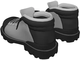 Outdoor Trekking Shoes 3D Model preview