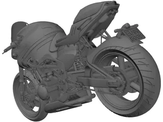 Superbike 3D Model preview