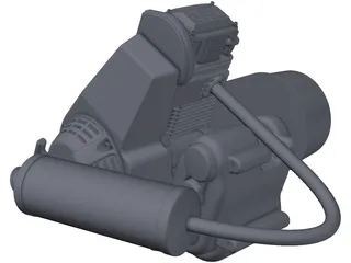 Lombardini LGA 340 Engine 3D Model preview