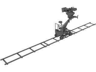 Camera on Dolly 3D Model preview