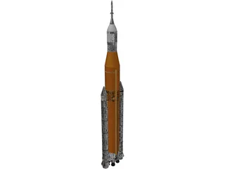 Space Launch System SLS 3D Model preview