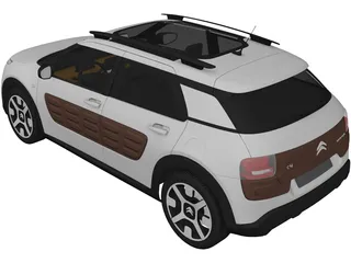 Citroen C4 Cactus (2015) 3D Model preview