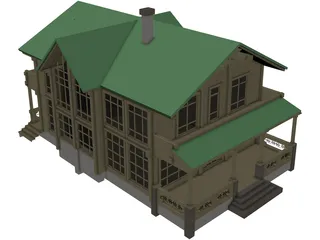 Farmhouse 3D Model preview