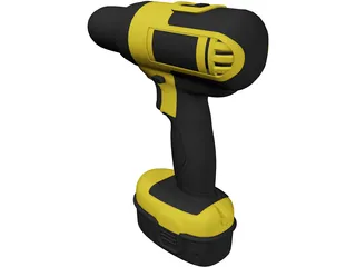 DeWalt Drill 3D Model preview