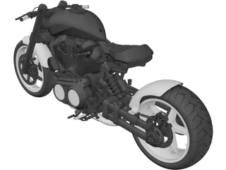 Confederate P120 Fighter Combat 3D Model preview