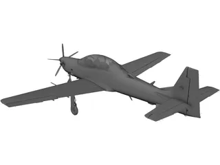 Embraer A-29B Super Tucano 3D Model preview
